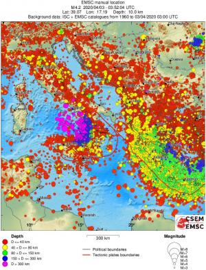 wide historical seismicity