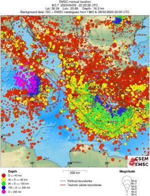 wide historical seismicity