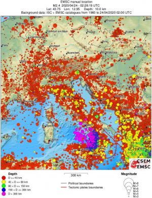 wide historical seismicity