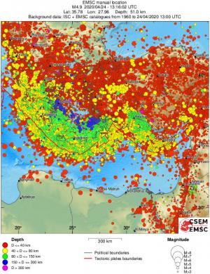 wide historical seismicity