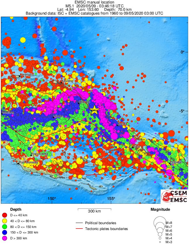 wide historical seismicity