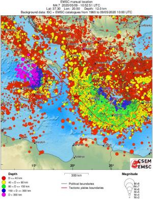 wide historical seismicity