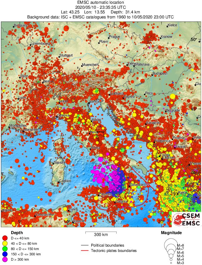 wide historical seismicity
