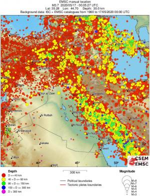 wide historical seismicity