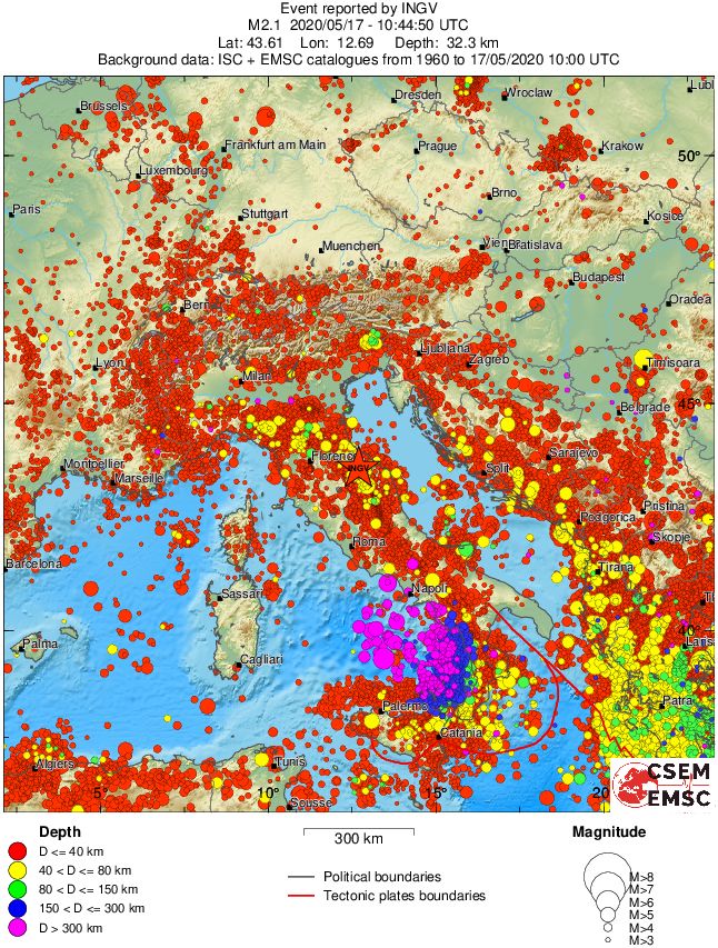 wide historical seismicity