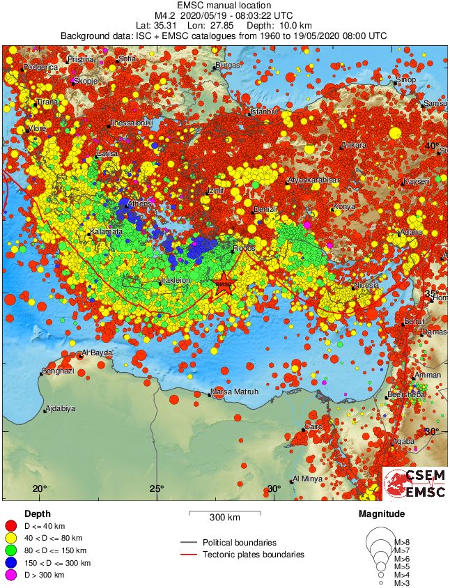 wide historical seismicity
