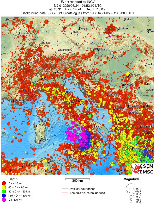 wide historical seismicity