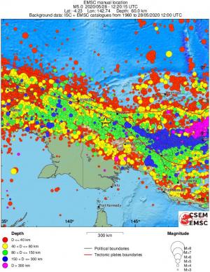 wide historical seismicity