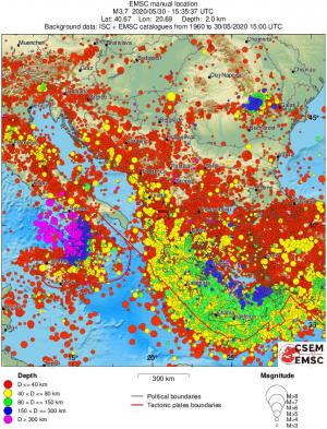 wide historical seismicity