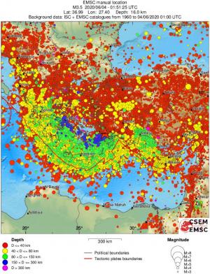 wide historical seismicity
