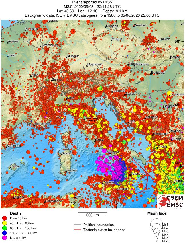 wide historical seismicity