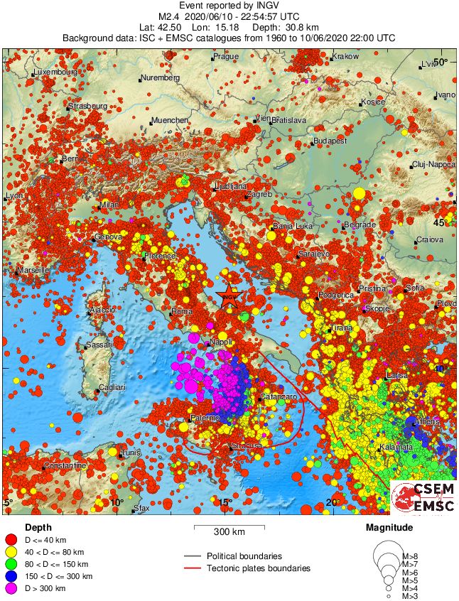wide historical seismicity