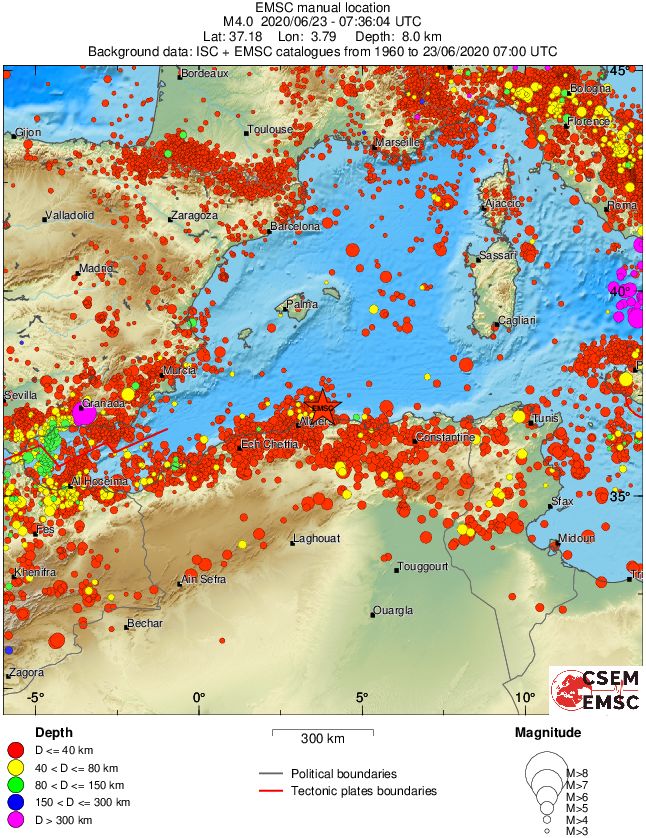 wide historical seismicity