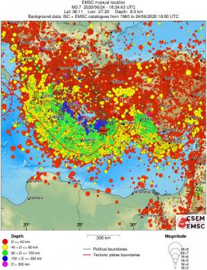 wide historical seismicity