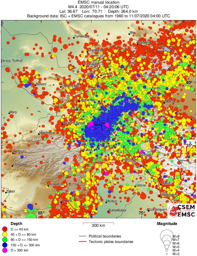 wide historical seismicity