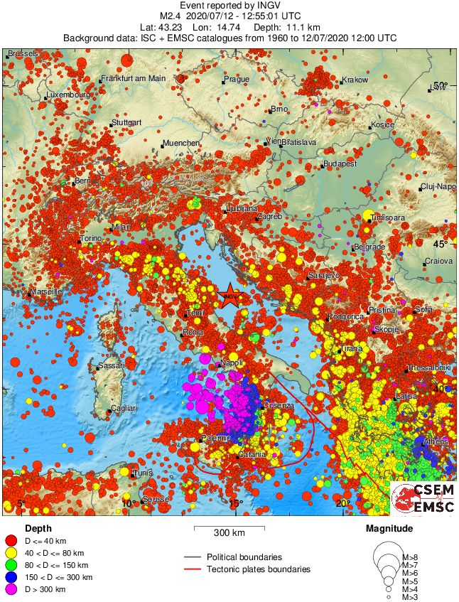 wide historical seismicity
