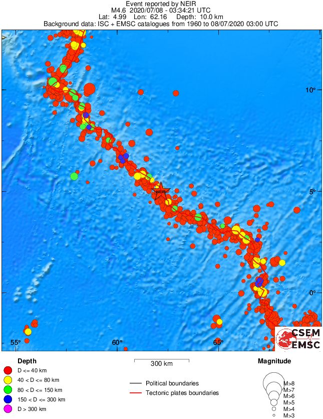 wide historical seismicity