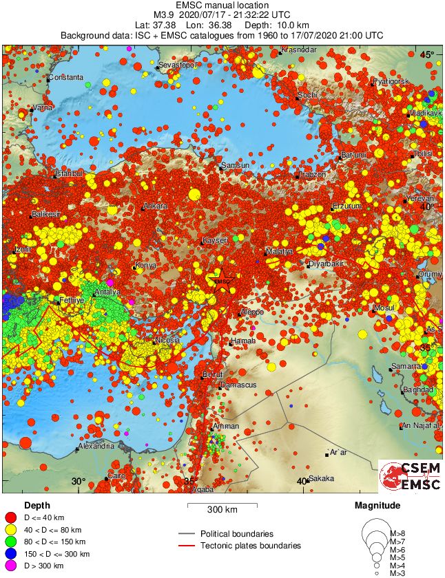 wide historical seismicity