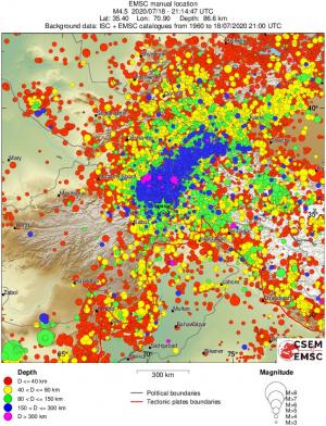 wide historical seismicity