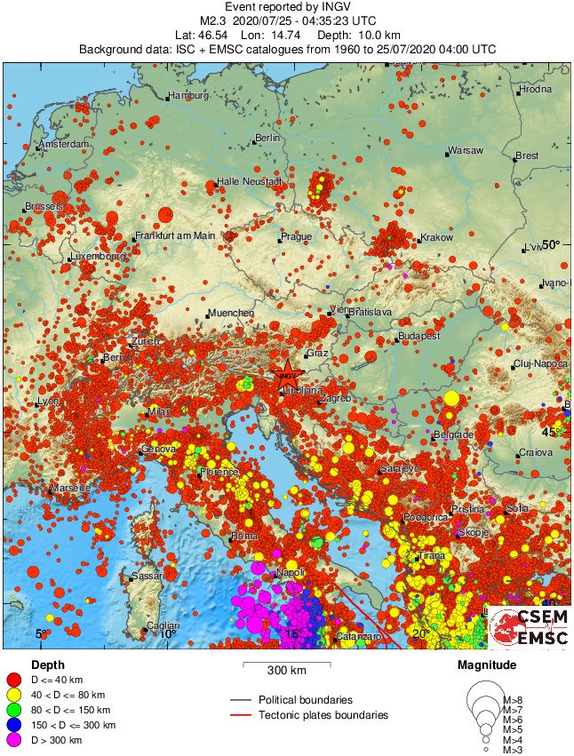 wide historical seismicity