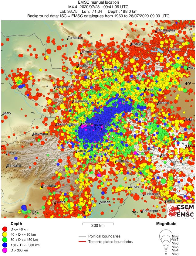wide historical seismicity