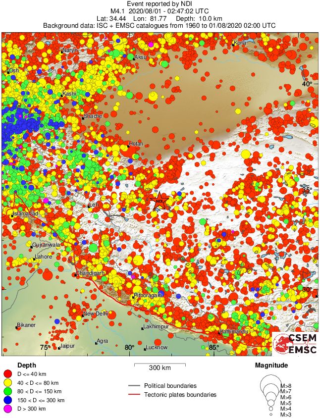 wide historical seismicity