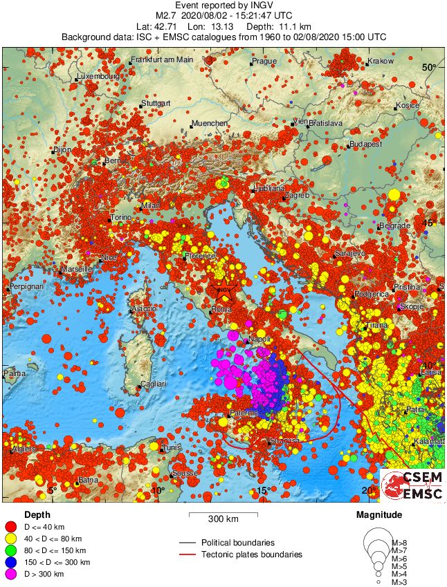 wide historical seismicity