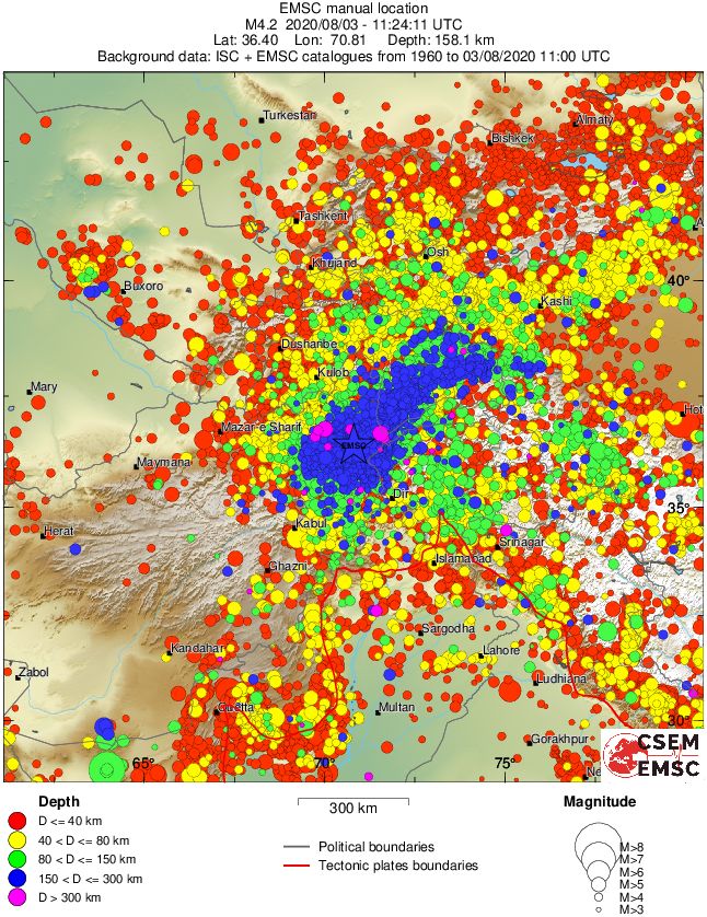 wide historical seismicity