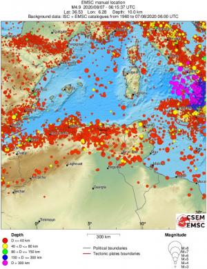 wide historical seismicity
