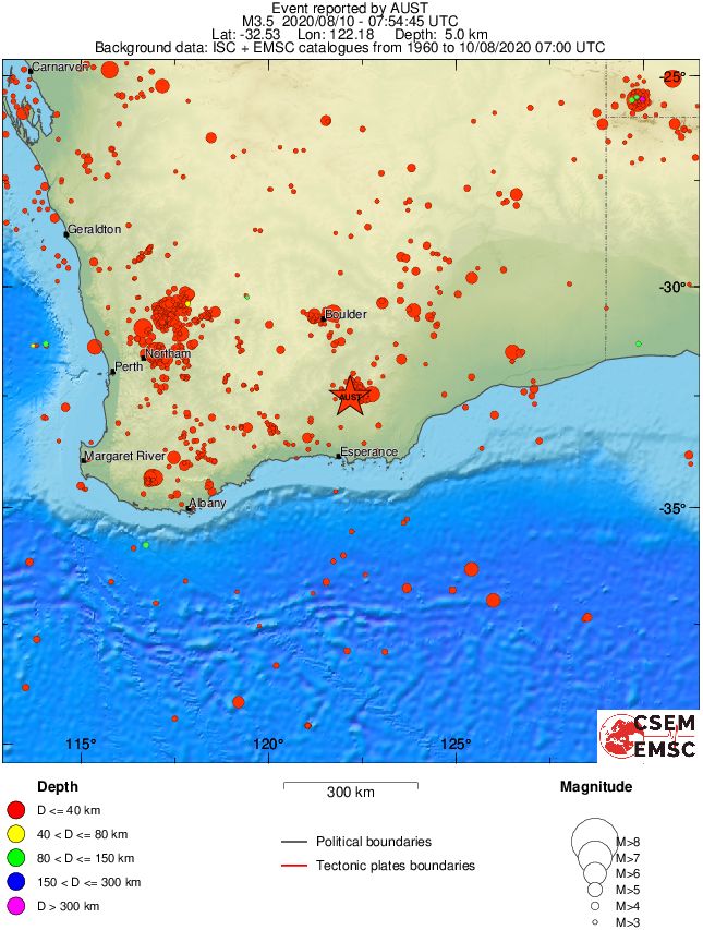 wide historical seismicity