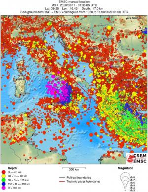 wide historical seismicity