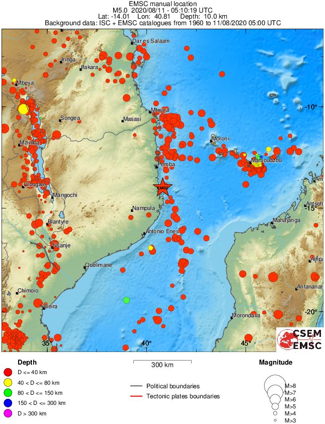 wide historical seismicity