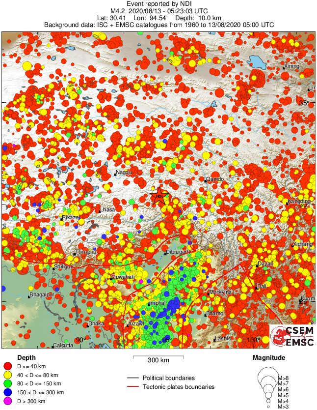 wide historical seismicity