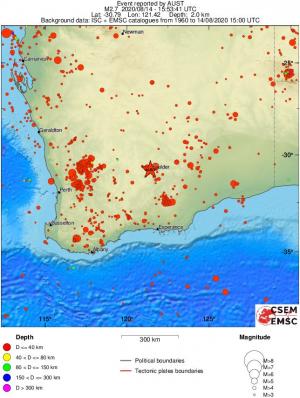 wide historical seismicity