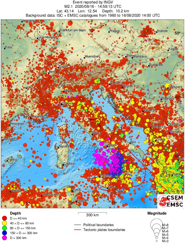 wide historical seismicity
