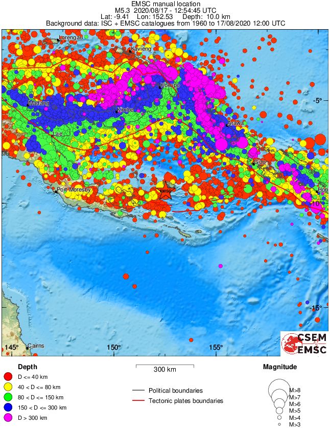 wide historical seismicity