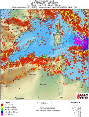 wide historical seismicity