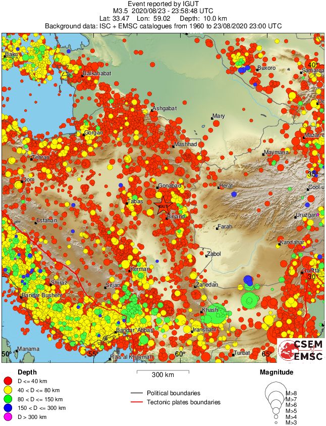 wide historical seismicity