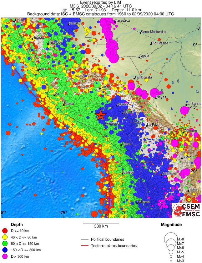 wide historical seismicity