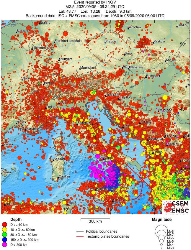 wide historical seismicity