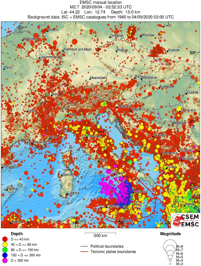 wide historical seismicity