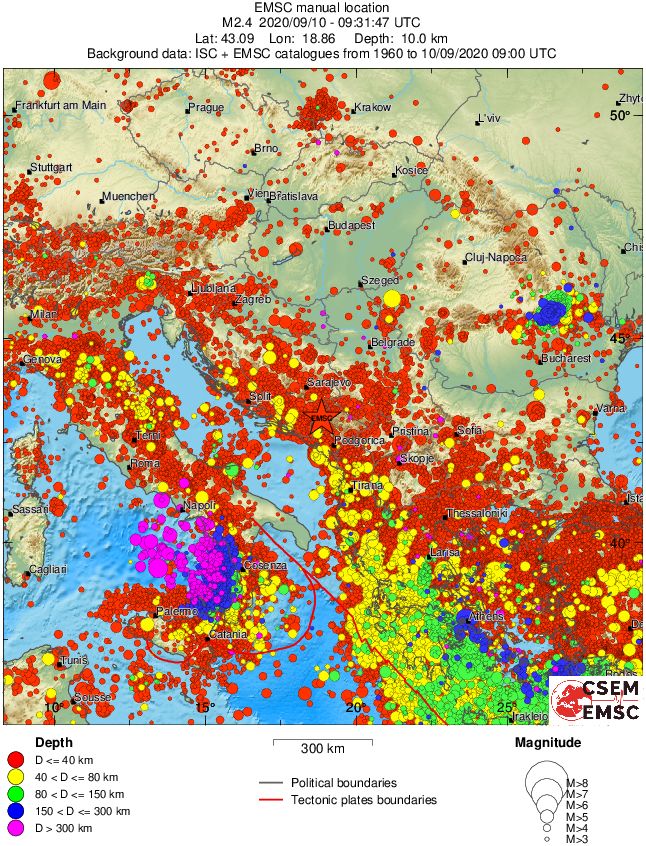 wide historical seismicity
