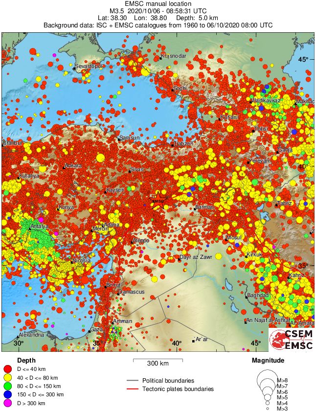 wide historical seismicity