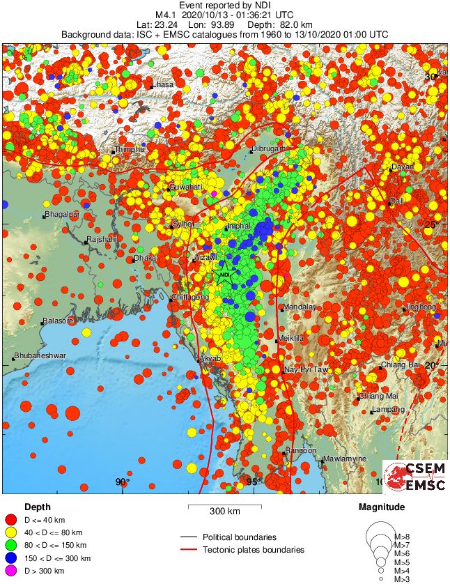 wide historical seismicity
