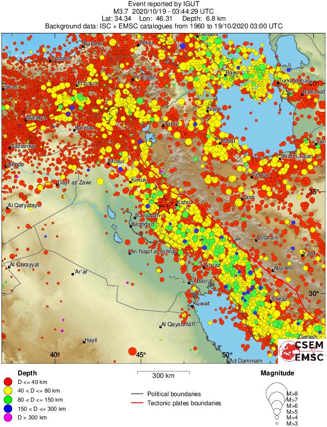 wide historical seismicity
