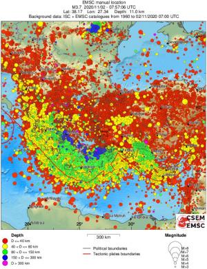 wide historical seismicity