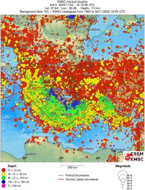 wide historical seismicity