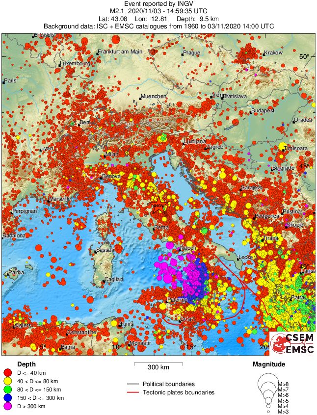 wide historical seismicity