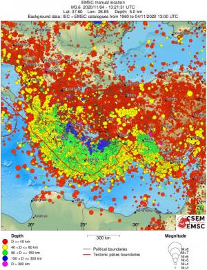 wide historical seismicity