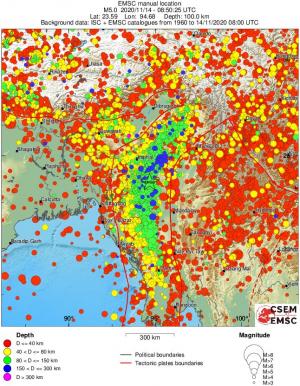 wide historical seismicity